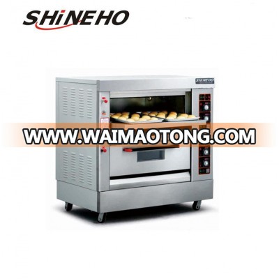 Double Layers Time Controller Baking Bread Gas Deck Oven/bakery stove for sale